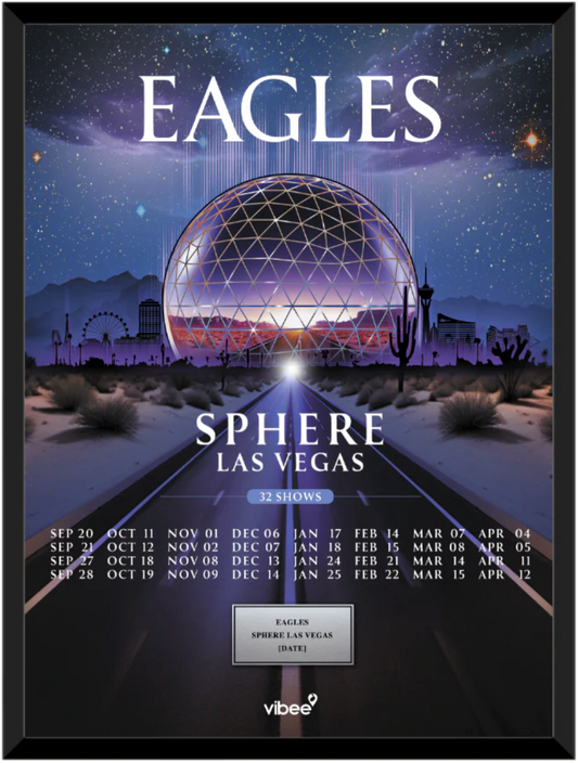 Eagles Sphere Residency Framed Plaque "A" 19X25